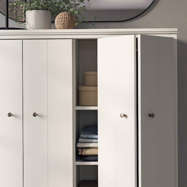IDANÄS Schrank mit Falttüren, weiß, Angebote