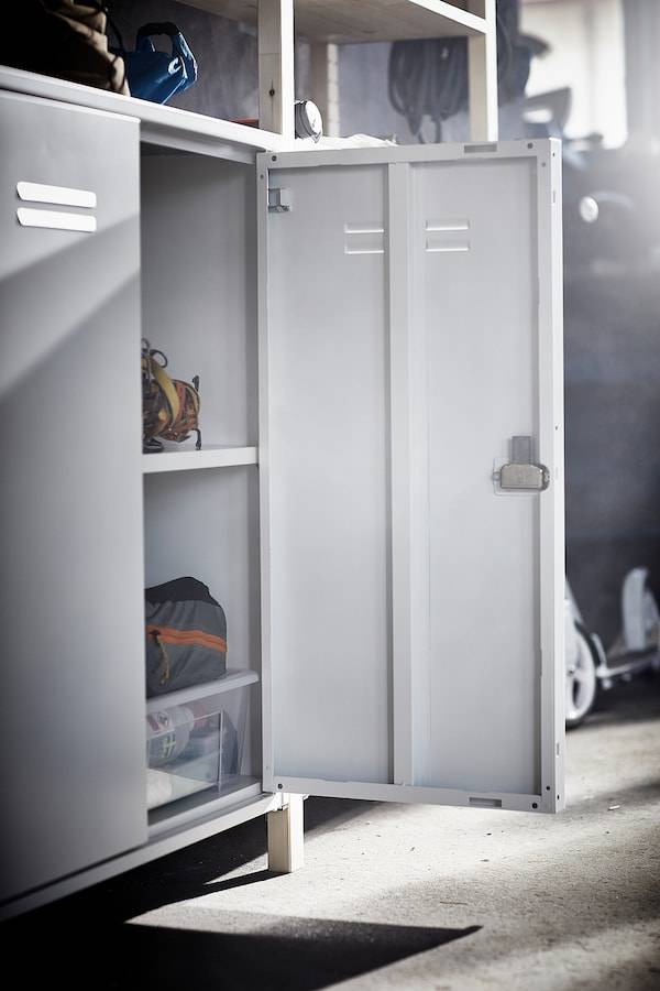 IVAR Schrank mit Türen, weiß, Günstiger Verkauf