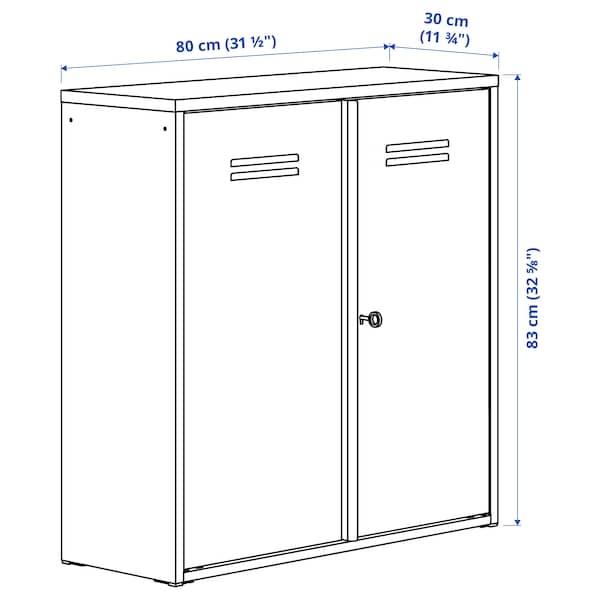 IVAR Schrank mit Türen, weiß, Günstiger Verkauf