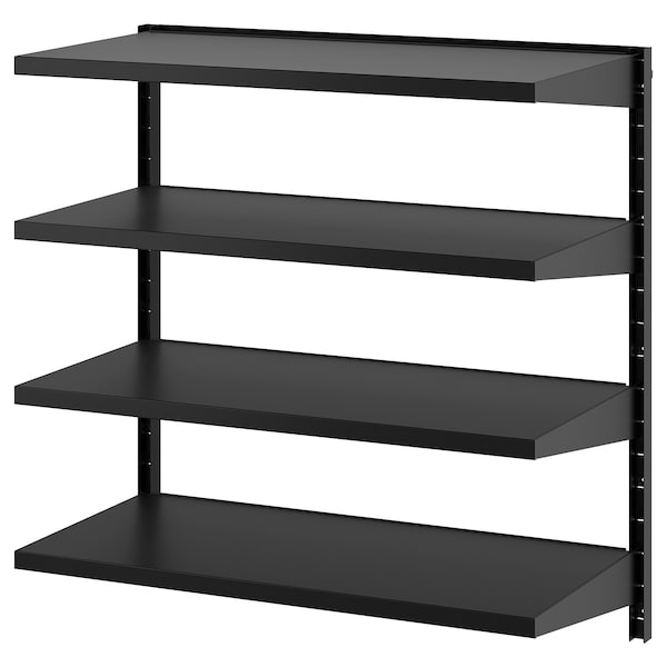 BROR Wandregalkombination, schwarz, Sonderangebot