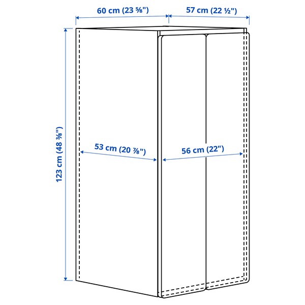 SMÅSTAD / PLATSA Kleiderschrank, weiß weiß/mit 3 Böden, Neuheiten