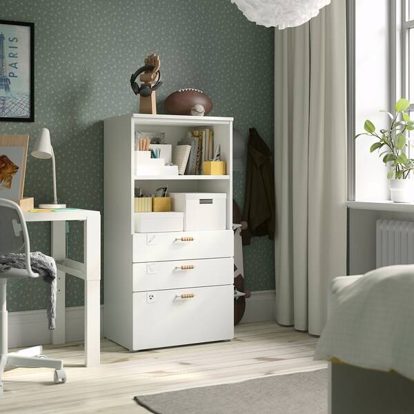 SMÅSTAD / PLATSA Regal, weiß weiß/3 Schubladen, Saisonale Angebote