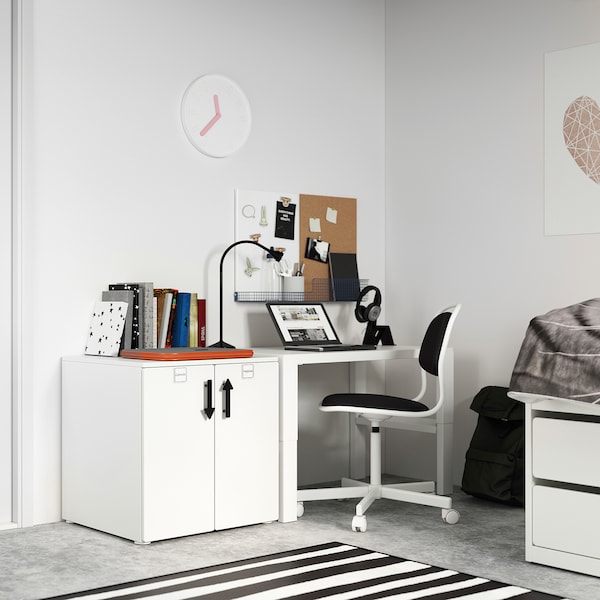 SMÅSTAD / PLATSA Schrank, weiß weiß/1 Boden, Kauf eins, bekomm eins gratis