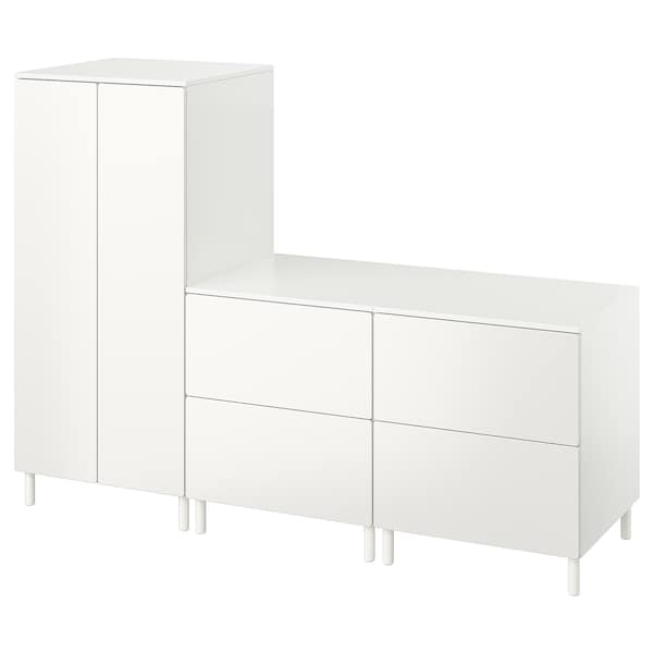 SMÅSTAD / PLATSA Kleiderschrank, weiß weiß/mit 2 Kommoden, Sonderangebote