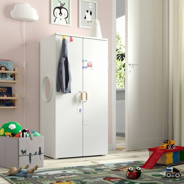 SMÅSTAD / PLATSA Kleiderschrank, weiß/weiß, Riesige Ersparnisse