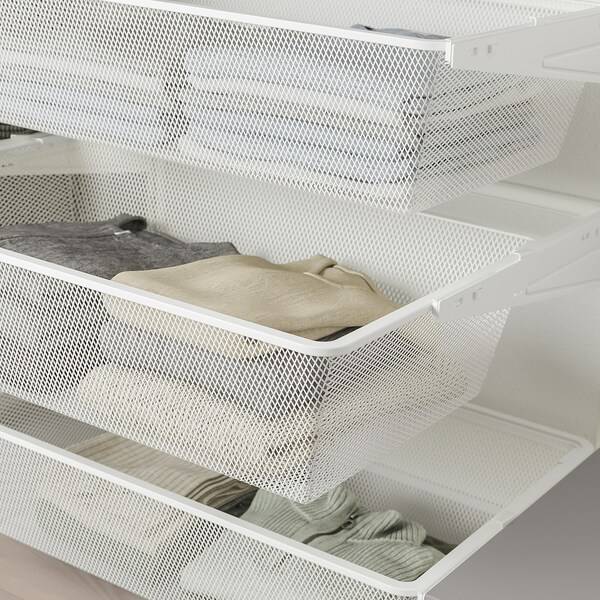 SKYTTA / BOAXEL Kleiderschrank+Schiebetüren begehb., Aluminium/Auli Spiegelglas, Bis zu 60% Rabatt