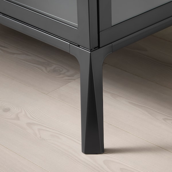 MILSBO Vitrine, anthrazit, Black Friday Preise