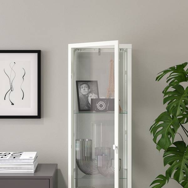 BLÅLIDEN Vitrine, weiß, zollfrei
