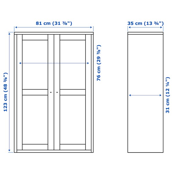 HAVSTA Vitrine, weiß, Günstiger Verkauf