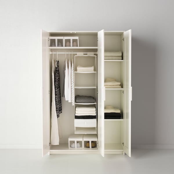 BRIMNES Kleiderschrank 3-türig, weiß, Blitzverkäufe