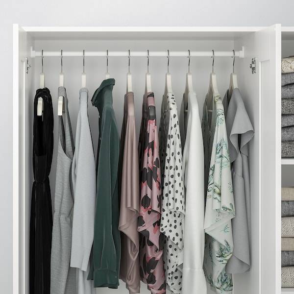 BRIMNES Kleiderschrank 3-türig, weiß, Blitzverkäufe