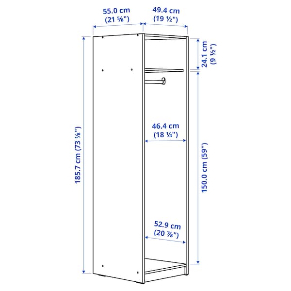 GURSKEN Kleiderschrank, hellbeige, Fabrik Onlineshop