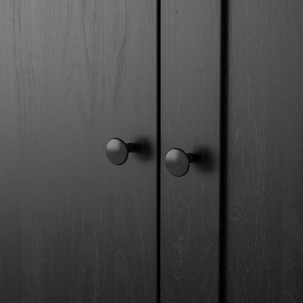 RAKKESTAD Kleiderschrank mit 3 Türen, schwarzbraun, Fabrikpreis