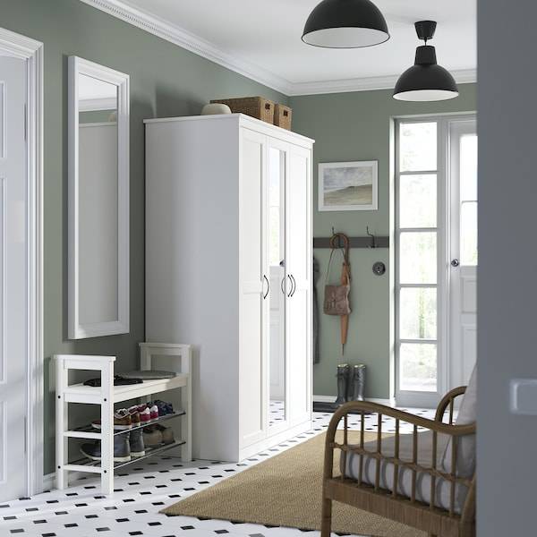 SONGESAND Kleiderschrank, weiß, Rabatt