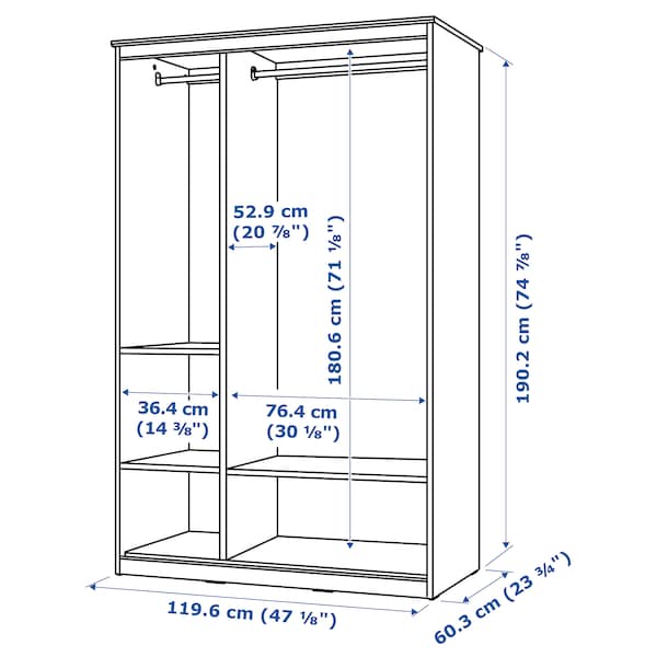 SONGESAND Kleiderschrank, weiß, Rabatt