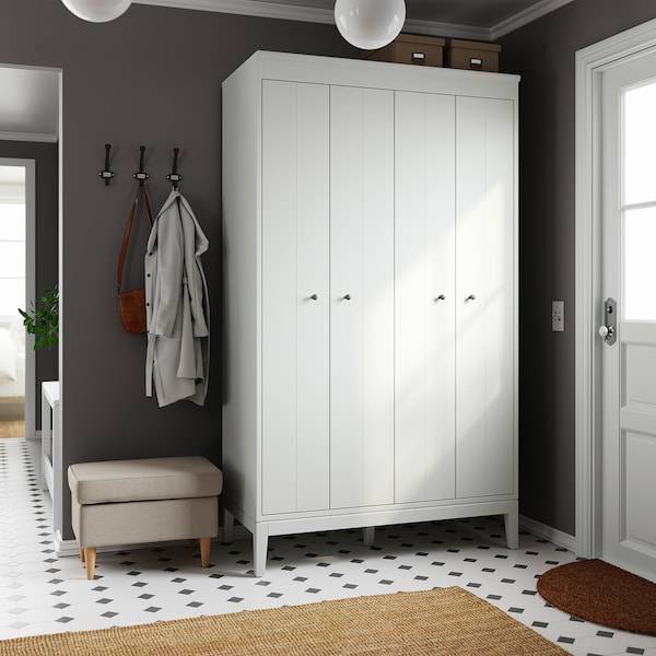 IDANÄS Kleiderschrank, weiß, Versandkostenfrei