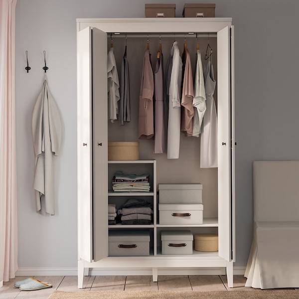 IDANÄS Kleiderschrank, weiß, Versandkostenfrei