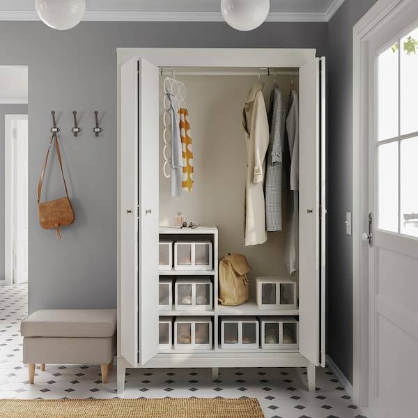 IDANÄS Kleiderschrank, weiß, Versandkostenfrei