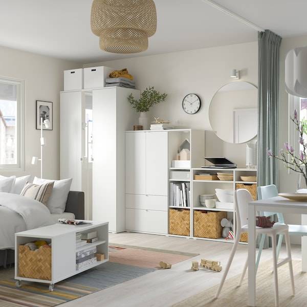 VIHALS Schrank mit 2 Türen, weiß, Begrenztes Angebot