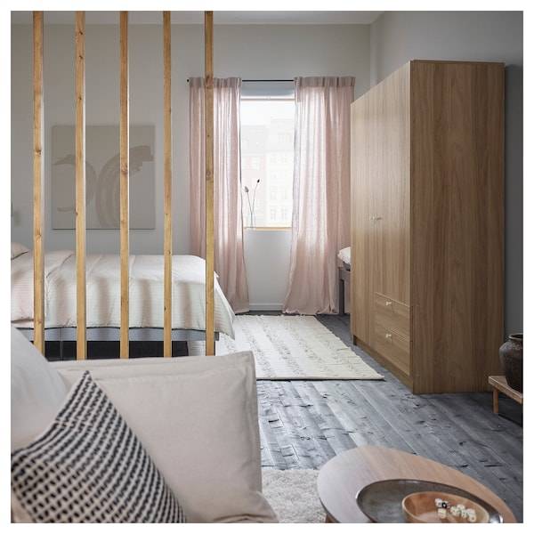 VILHATTEN Kleiderschrank m 2 Türen+2Schubl., Eichenachbildung, Online Shopping