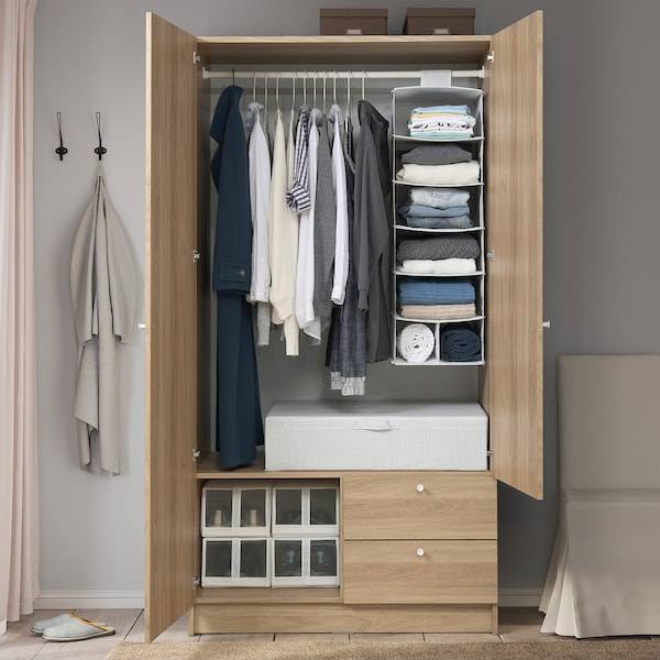 VILHATTEN Kleiderschrank m 2 Türen+2Schubl., Eichenachbildung, Online Shopping