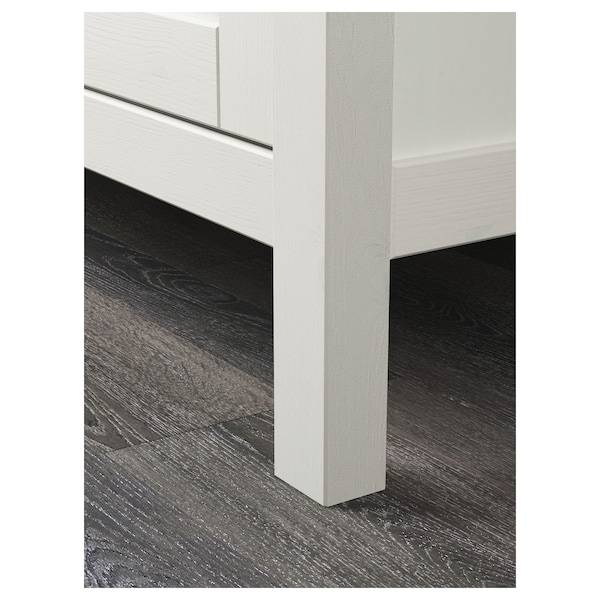 HEMNES Kleiderschrank mit 2 Schiebetüren, weiß gebeizt, Preisnachlass