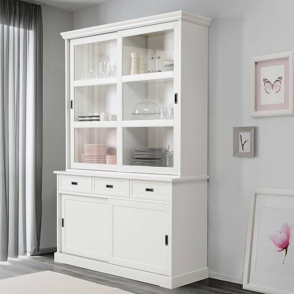 LARSFRID Büfett/Oberschrank, weiß, Neueste Stile