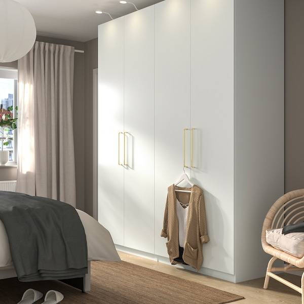 PAX / FORSAND Kleiderschrank, weiß/weiß, Nur noch ein Tag übrig