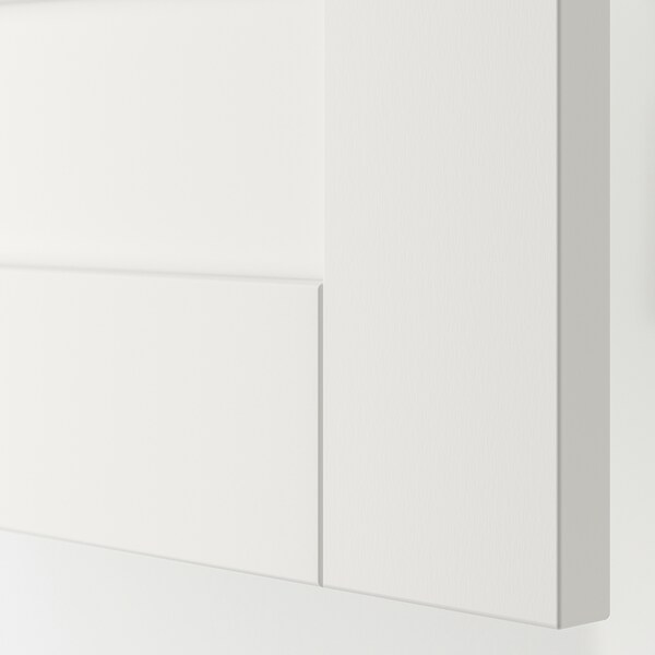 PLATSA Kleiderschrank m 6 Türen+3Schubl., weiß/Sannidal weiß, Outlet