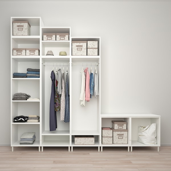 PLATSA Kleiderschrank mit 9 Türen, weiß Sannidal/weiß, Hotsell