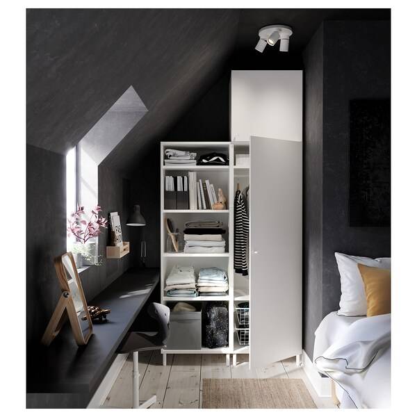 PLATSA Schrank mit 2 Türen, weiß/Fonnes weiß, im Angebot