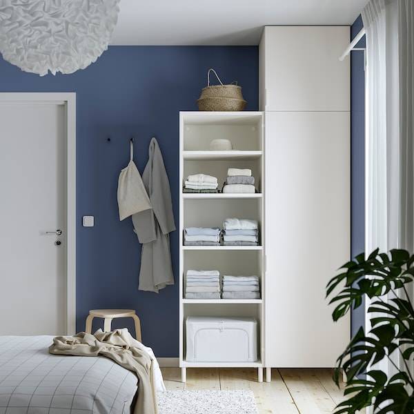 PLATSA Schrank mit 2 Türen, weiß/Fonnes weiß, im Angebot