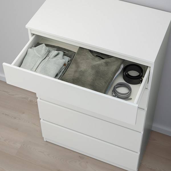 KULLEN Kommode mit 5 Schubladen, weiß, JETZT KAUFEN