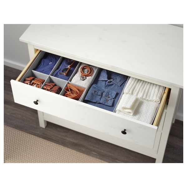 HEMNES Kommode mit 3 Schubladen, weiß gebeizt, Letzter Tag