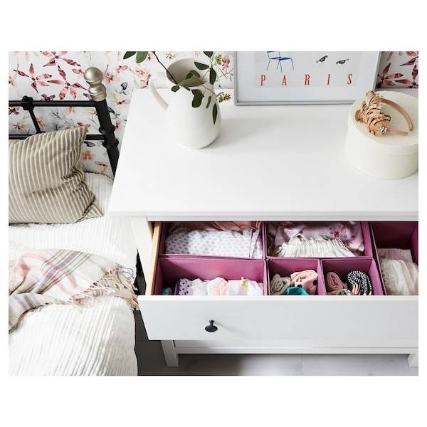 HEMNES Kommode mit 3 Schubladen, weiß gebeizt, Letzter Tag