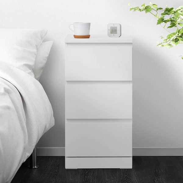 MALM Kommode mit 3 Schubladen, weiß, Sonderangebot der Fabrik