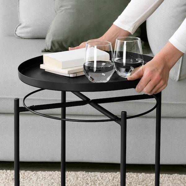 GLADOM Tabletttisch, schwarz, Günstiger Verkauf
