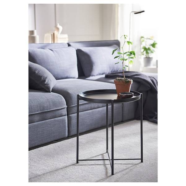 GLADOM Tabletttisch, schwarz, Günstiger Verkauf