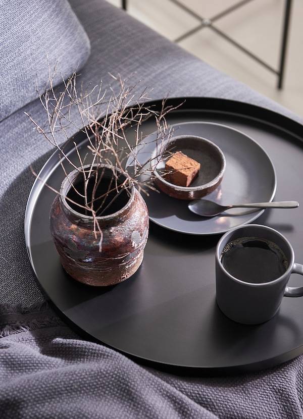 GLADOM Tabletttisch, schwarz, Günstiger Verkauf