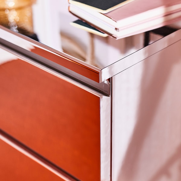 MALM Kommode mit 2 Schubladen, Spiegeleffekt, Blitzverkäufe