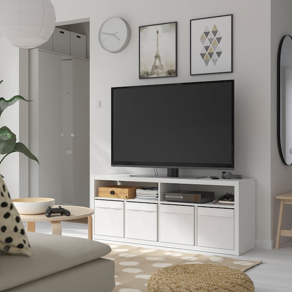 KALLAX TV-Bank, weiß, Outlet