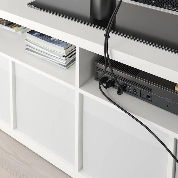 KALLAX TV-Bank, weiß, Outlet