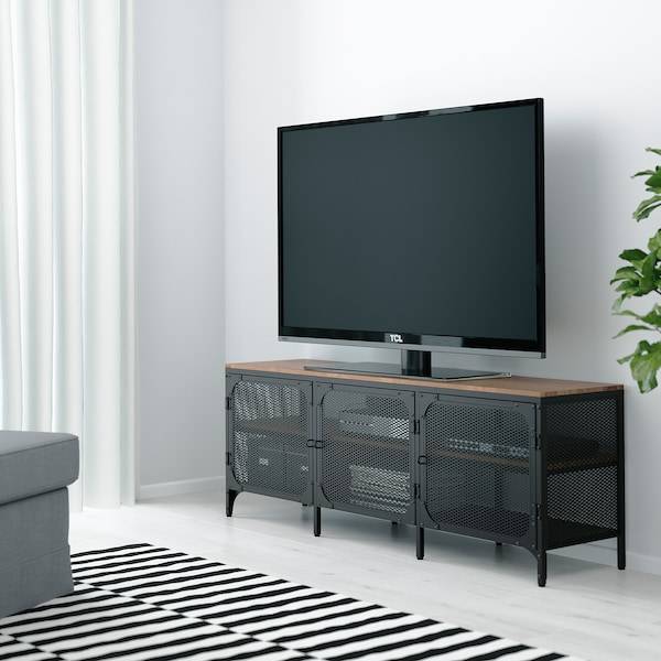 FJÄLLBO TV-Bank, schwarz, Auslauf