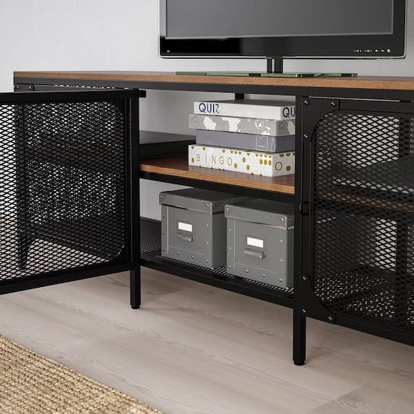 FJÄLLBO TV-Bank, schwarz, Auslauf