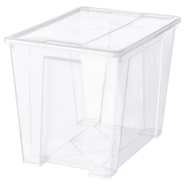 SAMLA Box mit Deckel, transparent, Fabrikverkauf