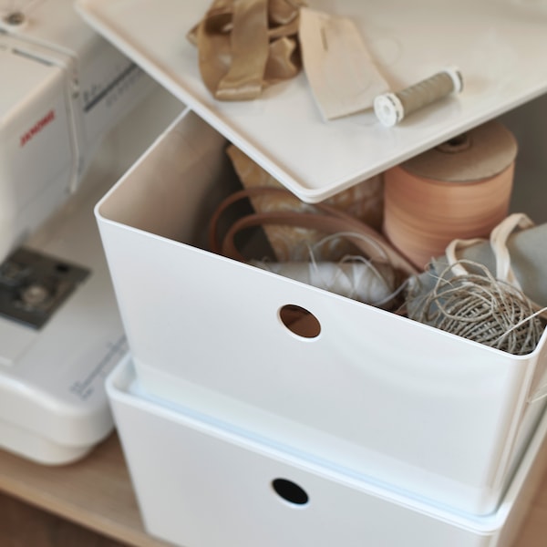 KUGGIS Box mit Deckel, weiß, Limitierter Zeitrabatt