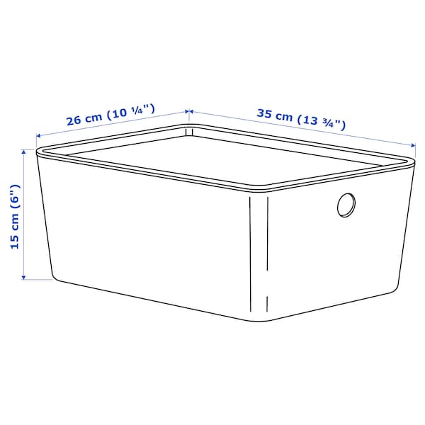 KUGGIS Box mit Deckel, weiß, Limitierter Zeitrabatt