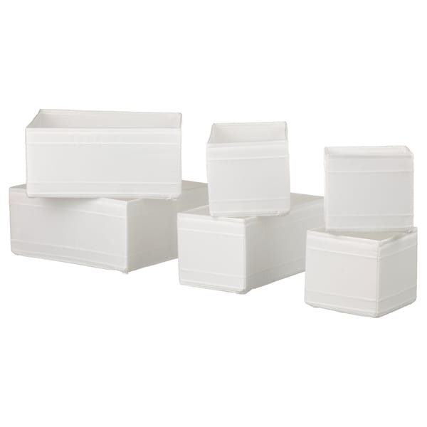 SKUBB Box 6er-Set, weiß Fabrik Onlineshop
