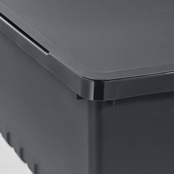 UPPSNOFSAD Box mit Deckel, schwarz, Fabrikpreis