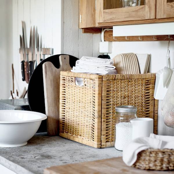 BRANÄS Korb, Rattan, Sonderangebot